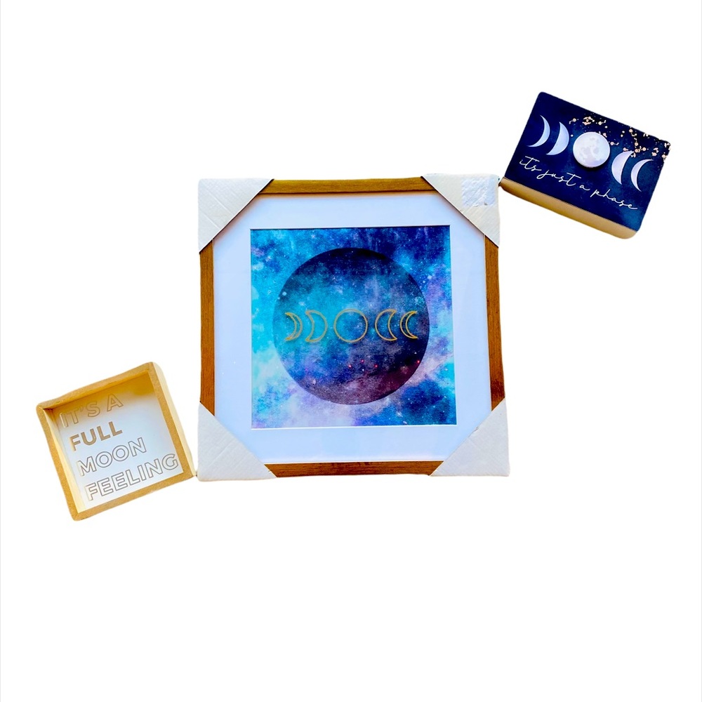 Moon Decor Lot (3 pieces total)